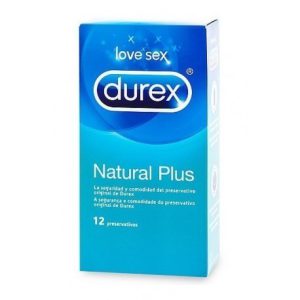PRESERVA.DUREX NATURAL PLUS EASY ON 12U.