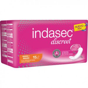 INDASEC DISCRET MAXI 15 UNIDADES