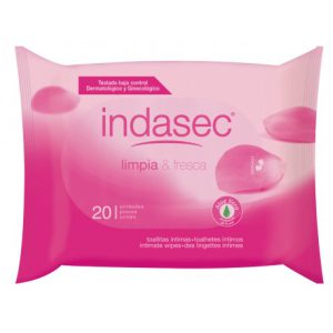 INDASEC TOALLITAS HIGIENE INTIMA 20 TOALLITAS