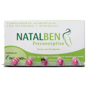 NATALBEN PRECONCEPTIVO 30 CAPSULAS