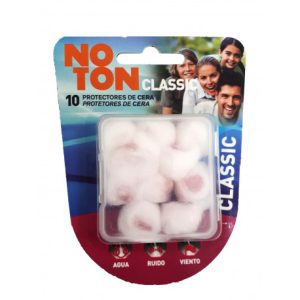 TAPONES OIDOS NOTON CERA ALGODON 10 U CAJITA DE