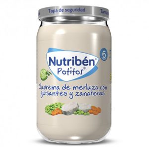 NUTRIBEN SUPREMA DE MERLUZA CON GUISANTES ZANAHO